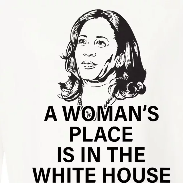 A WomanS Place Is In The White House Cropped Pullover Crew