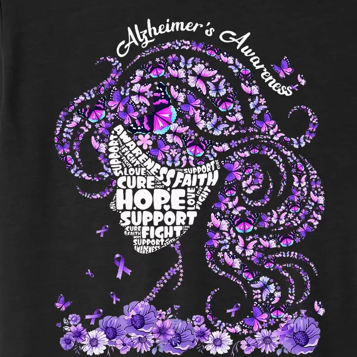 Alzheimers Wear Purple Alzheimers Awareness 2024 ChromaSoft Performance T-Shirt