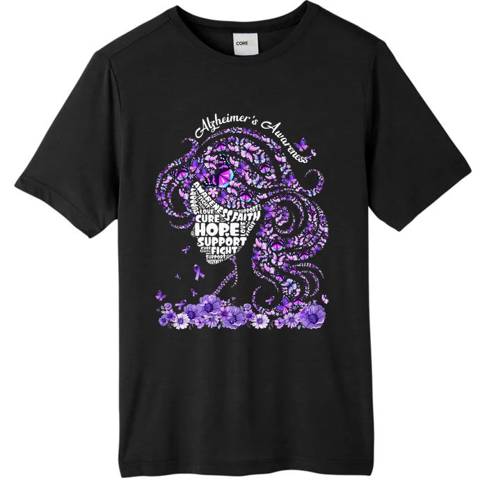 Alzheimers Wear Purple Alzheimers Awareness 2024 ChromaSoft Performance T-Shirt