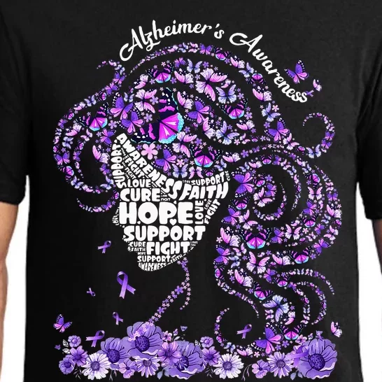 Alzheimers Wear Purple Alzheimers Awareness 2024 Pajama Set