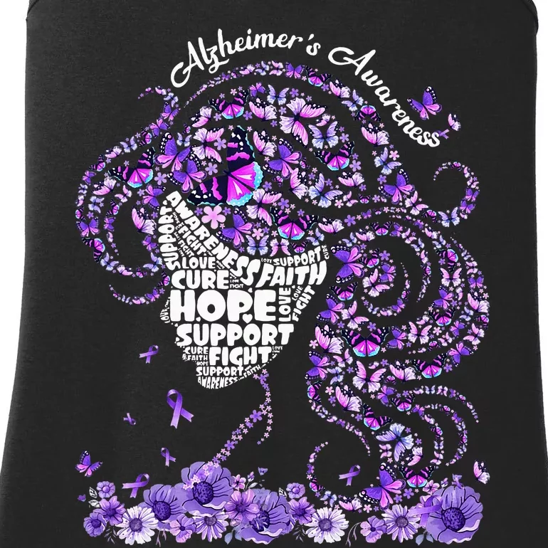 Alzheimers Wear Purple Alzheimers Awareness 2024 Ladies Essential Tank