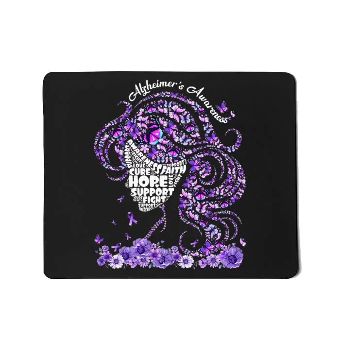 Alzheimers Wear Purple Alzheimers Awareness 2024 Mousepad