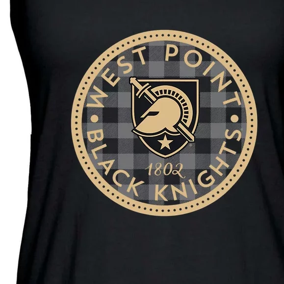 Army West Point Black Knights Plaid Badge Ladies Essential Flowy Tank