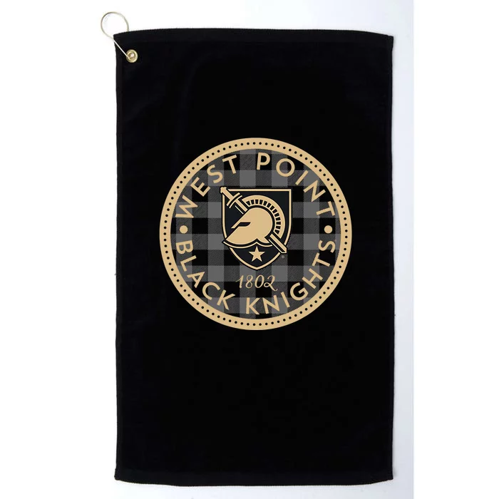 Army West Point Black Knights Plaid Badge Platinum Collection Golf Towel