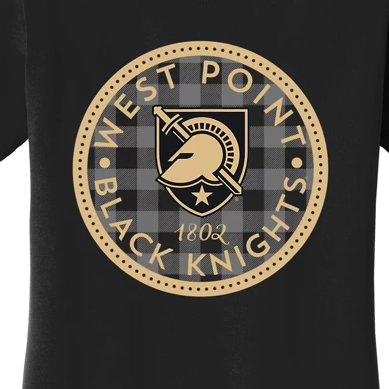 Army West Point Black Knights Plaid Badge Women's T-Shirt