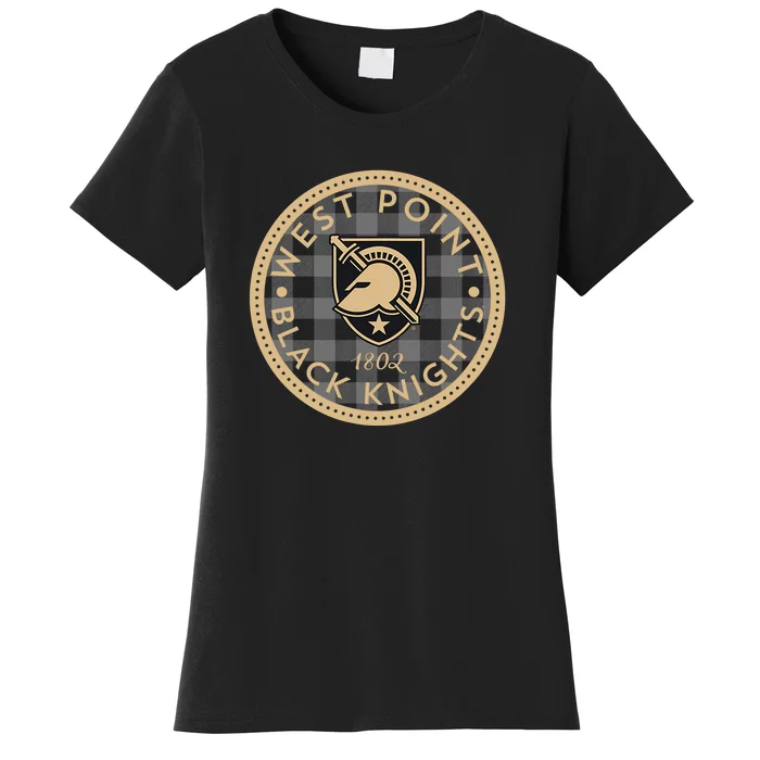 Army West Point Black Knights Plaid Badge Women's T-Shirt