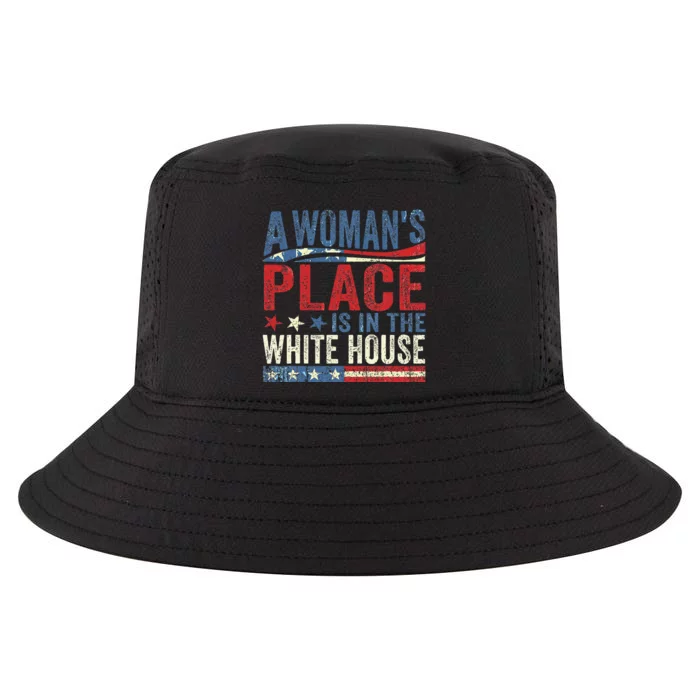 A Woman Place Is In White House Kamala Harris 2024 Gift Cool Comfort Performance Bucket Hat