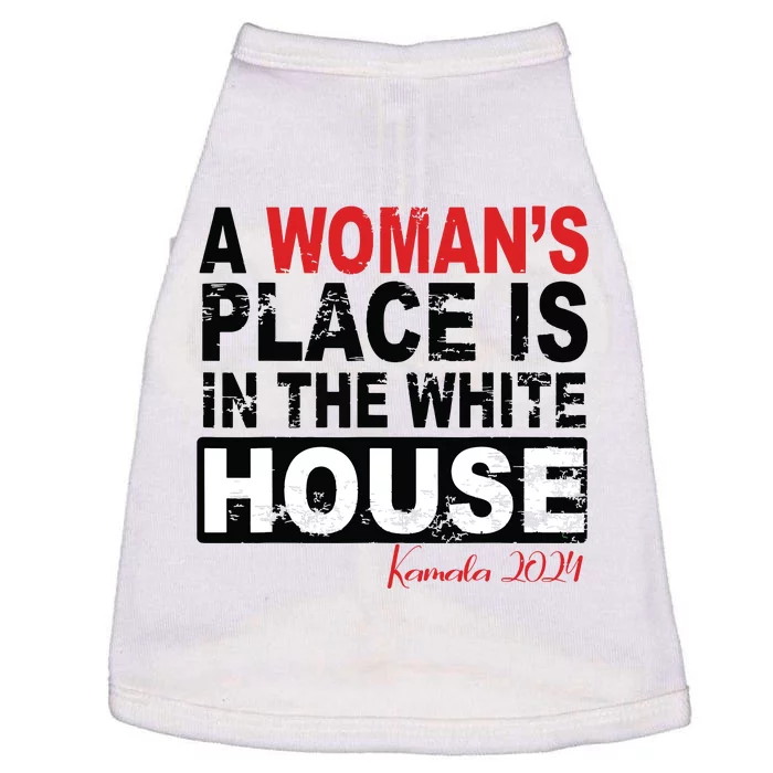 A Womans Place Is In The White House Women Doggie Tank