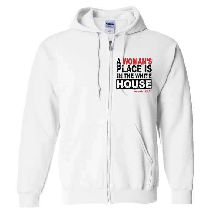 A Womans Place Is In The White House Women Full Zip Hoodie