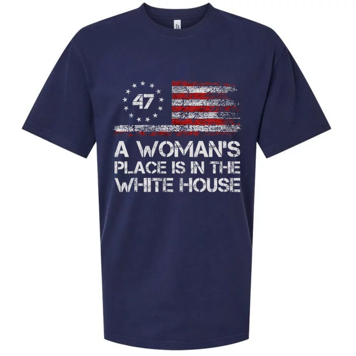 A WomanS Place Is In The White House First Female President Sueded Cloud Jersey T-Shirt