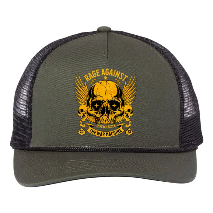 Anti War Peace Impeach Biden Ukraine Retro Rope Trucker Hat Cap