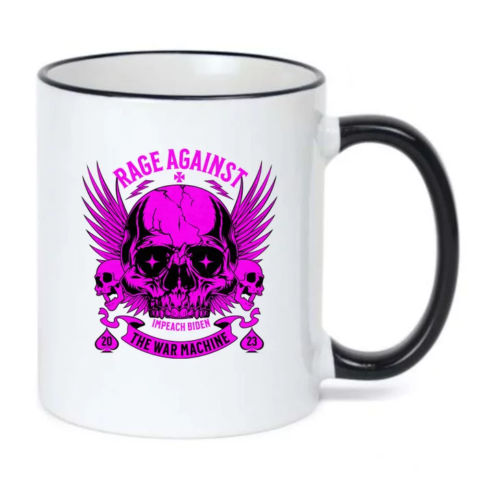 Anti War Peace Impeach Biden Ukraine Black Color Changing Mug