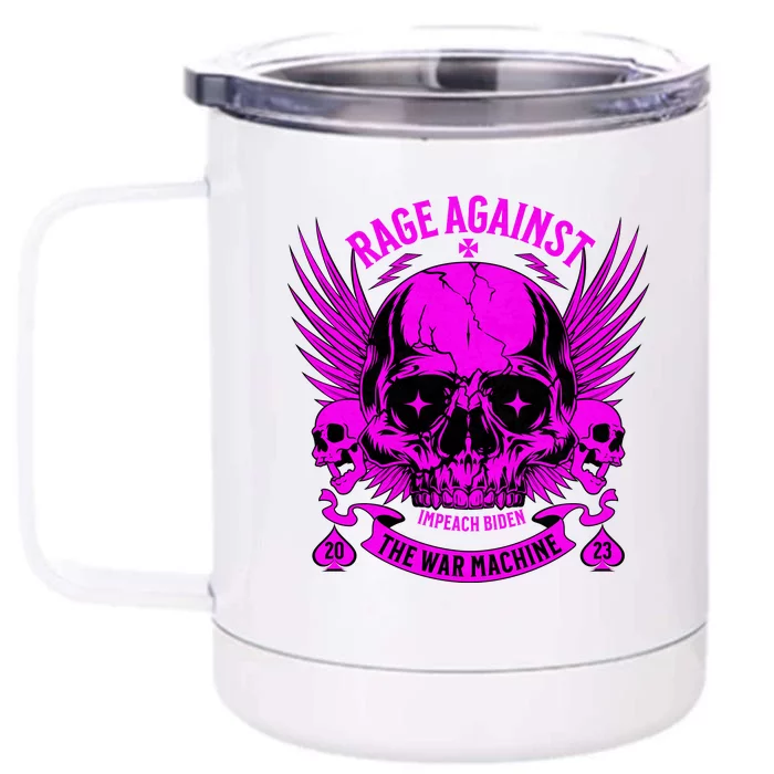 Anti War Peace Impeach Biden Ukraine Front & Back 12oz Stainless Steel Tumbler Cup