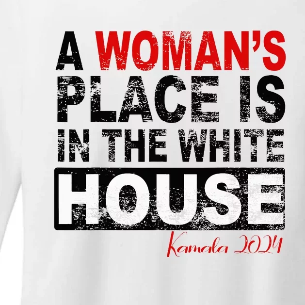 A Womans Place Is In The White House Kamala Harris Womens CVC Long Sleeve Shirt