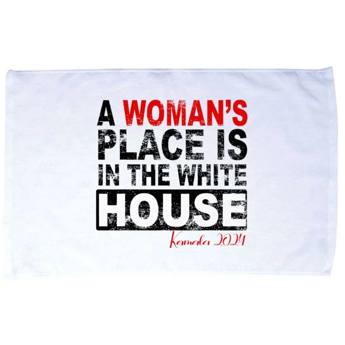 A Womans Place Is In The White House Kamala Harris Microfiber Hand Towel