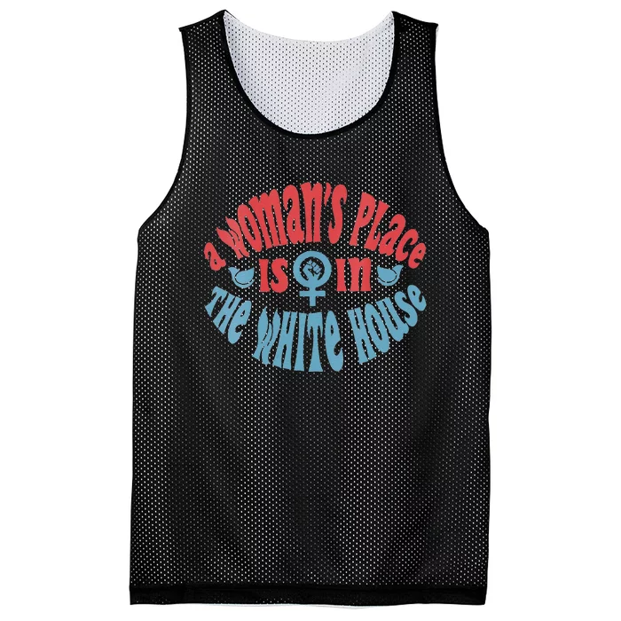 A WomanS Place Is In The White House Mesh Reversible Basketball Jersey Tank