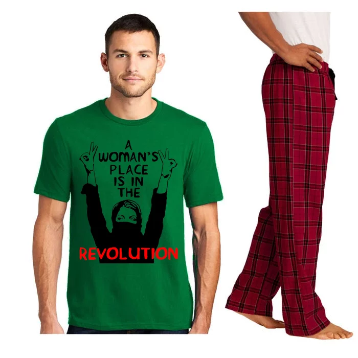 A WomanS Place Is In The Revolution Feminist Pajama Set