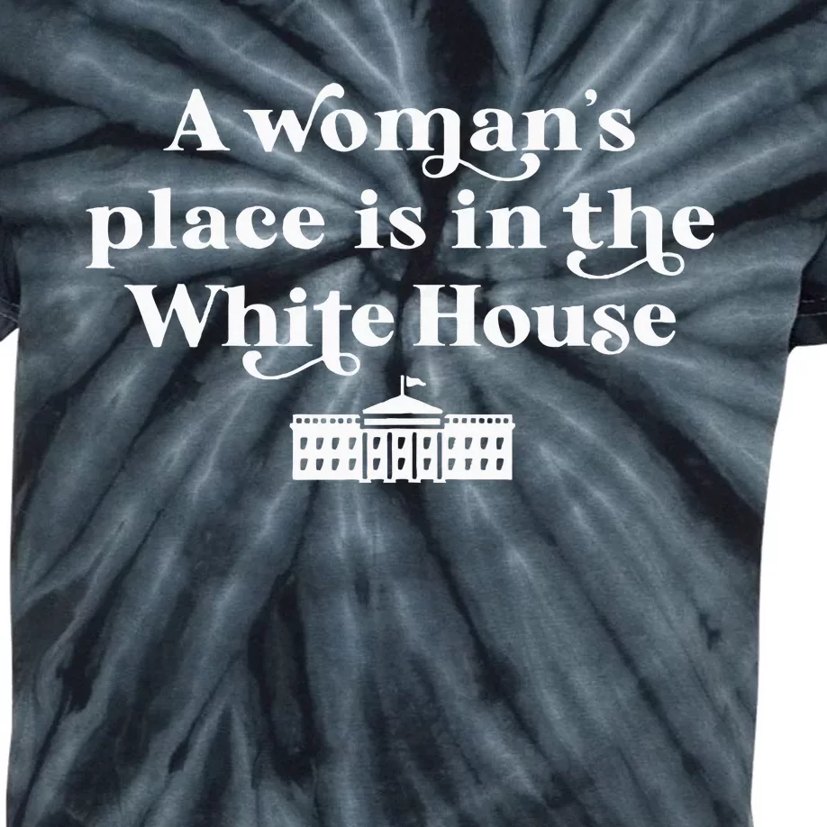 A WomanS Place White House Feminist Kamala Harris 2024 Tank Top Kids Tie-Dye T-Shirt