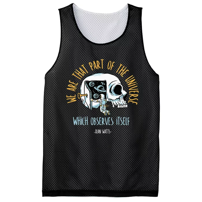 Alan Watts Quote Philosophy Spiritual Gift Universe Mesh Reversible Basketball Jersey Tank