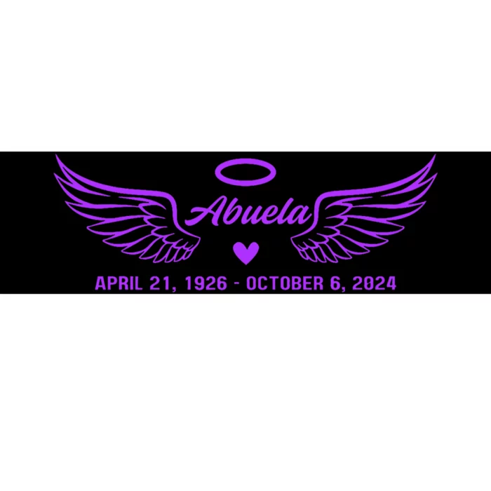 Abuela Wings Rip Bumper Sticker