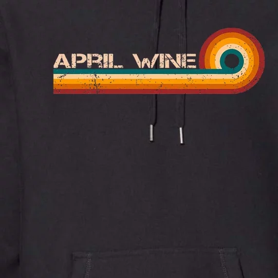 April Wine Retro Stripes Musician Premium Hoodie