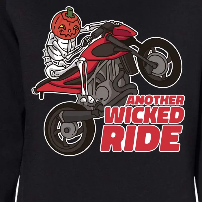 Another Wicked Ride Pumpkin Womens California Wash Sweatshirt