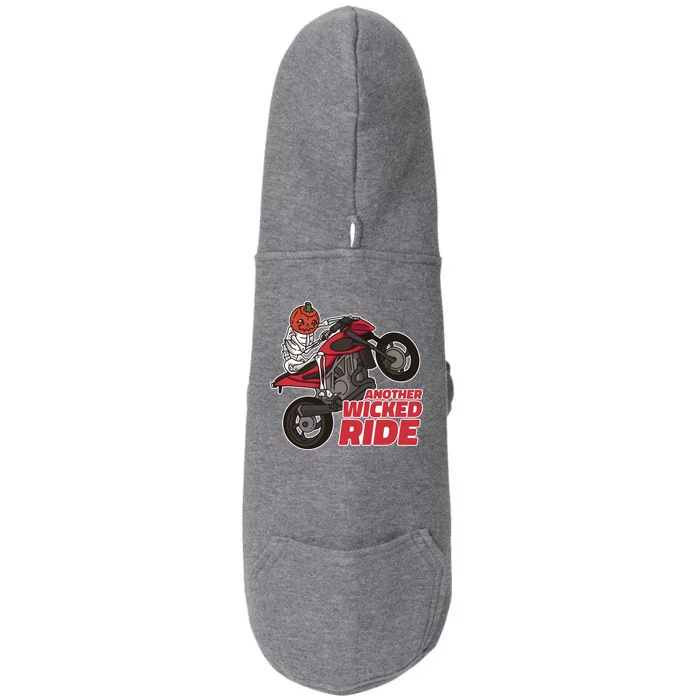 Another Wicked Ride Pumpkin Doggie 3-End Fleece Hoodie