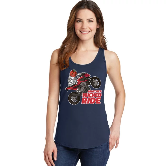 Another Wicked Ride Pumpkin Ladies Essential Tank