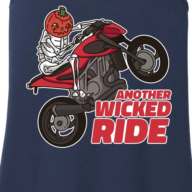 Another Wicked Ride Pumpkin Ladies Essential Tank