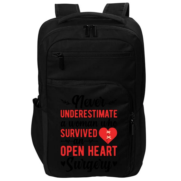 A Who Survived Open Heart Surgery Recovery Gift Impact Tech Backpack