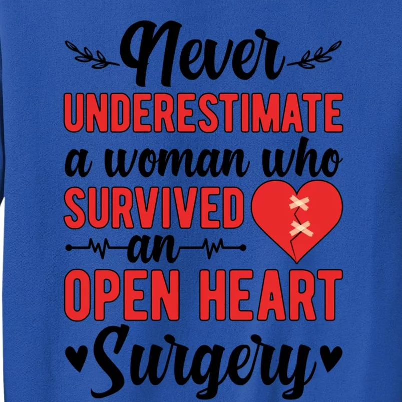 A Who Survived Open Heart Surgery Recovery Gift Sweatshirt