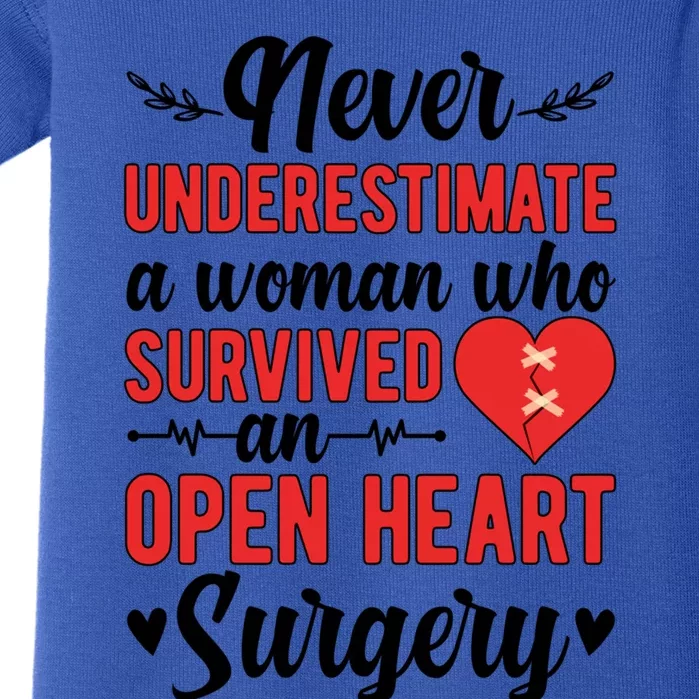 A Who Survived Open Heart Surgery Recovery Gift Baby Bodysuit