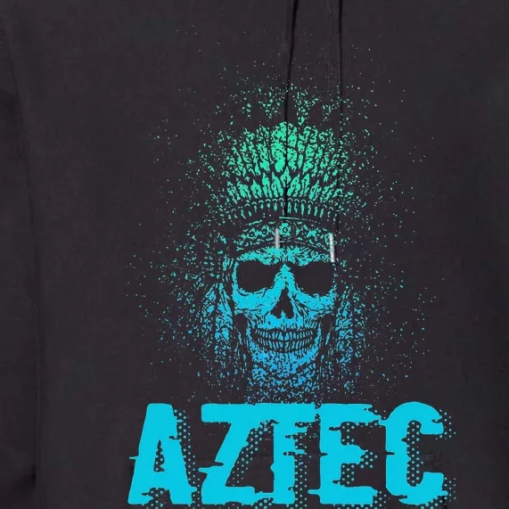 Aztec Warrior Skull Skeleton Archeology Ancient Civilization Premium Hoodie