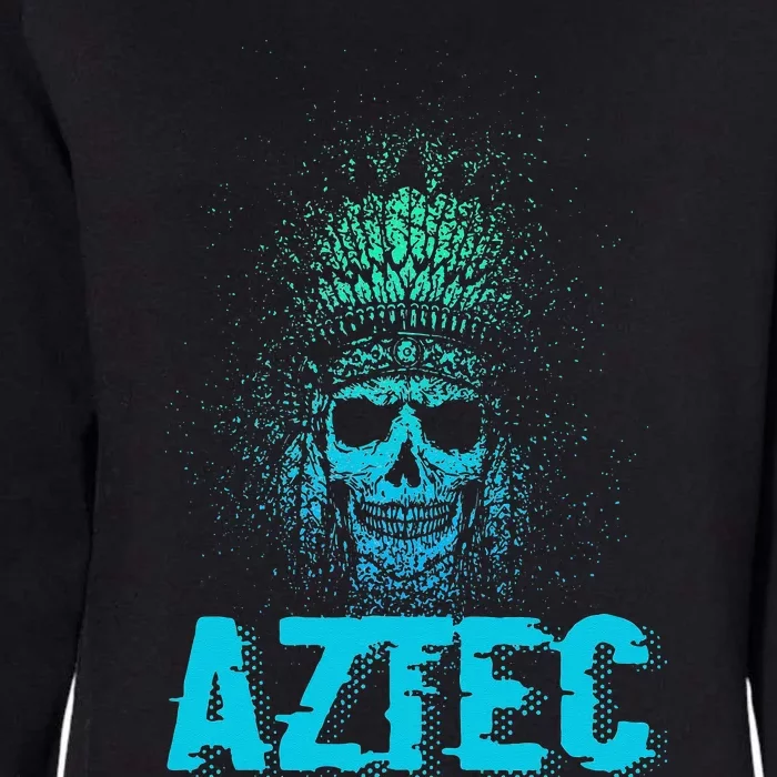 Aztec Warrior Skull Skeleton Archeology Ancient Civilization Womens California Wash Sweatshirt