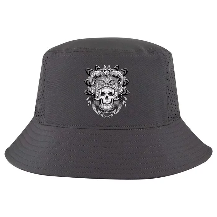 Aztec Warrior Skeleton Mexican Aztec Civilization Cool Comfort Performance Bucket Hat