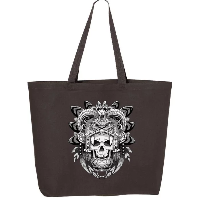 Aztec Warrior Skeleton Mexican Aztec Civilization 25L Jumbo Tote