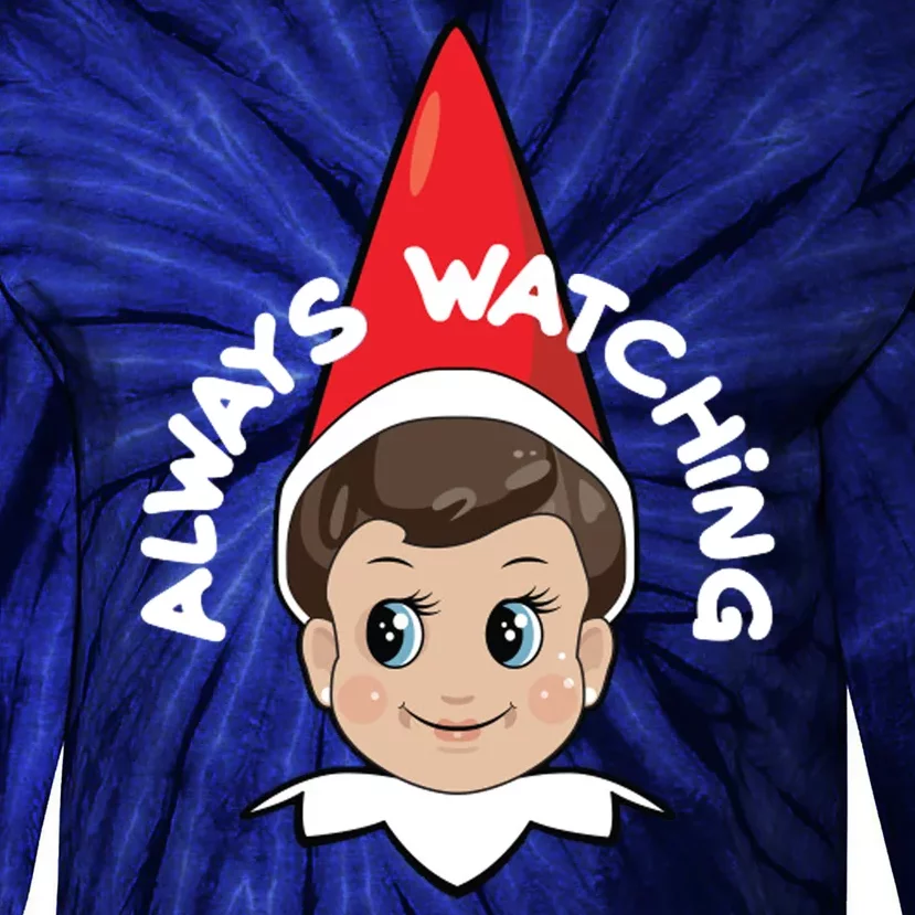 Always Watching Snitches Get Stitches Tie-Dye Long Sleeve Shirt