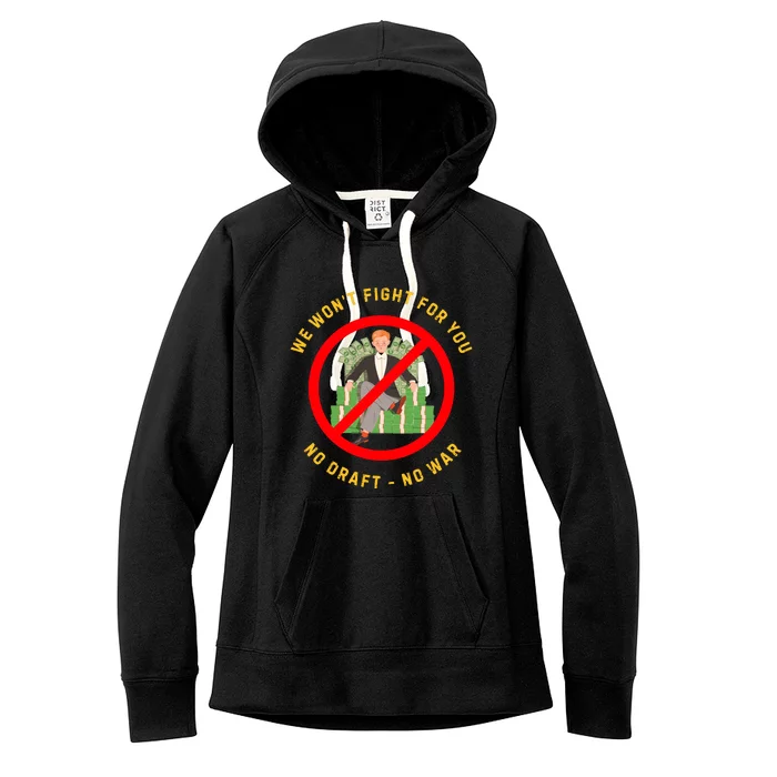 Anti War Selective Service Draft Vintage Peace Women's Fleece Hoodie