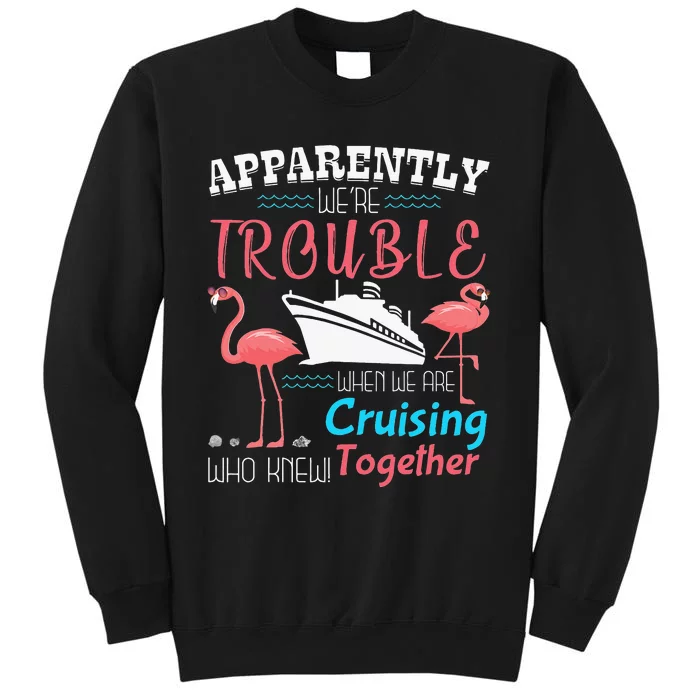 apparently we're trouble when we are cruising together Sweatshirt