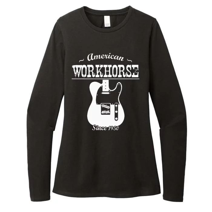 American Workhorse Telecaster Since 1950 Guitar Womens CVC Long Sleeve Shirt