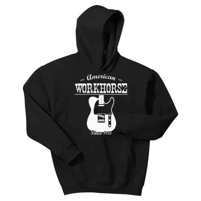 American Workhorse Telecaster Since 1950 Guitar Kids Hoodie