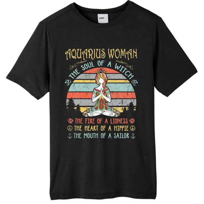 Aquarius Woman The Soul Of A Witch Vintage Birthday ChromaSoft Performance T-Shirt