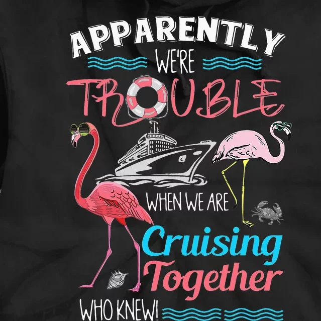 Apparently We're Trouble When We Are Cruising Together Tie Dye Hoodie