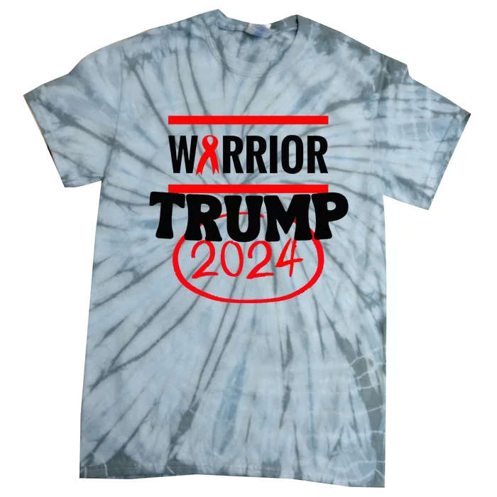 Awesome Warrior Trump 2024 Gift Tie-Dye T-Shirt