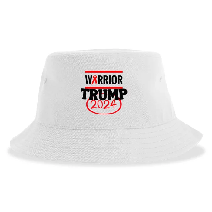 Awesome Warrior Trump 2024 Gift Sustainable Bucket Hat