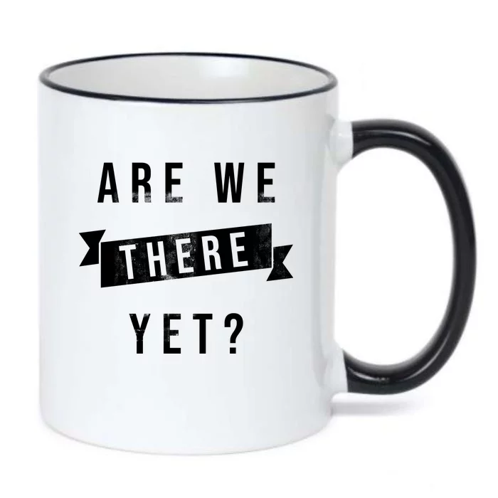 Are We There Yet Travel Road Trip Black Color Changing Mug