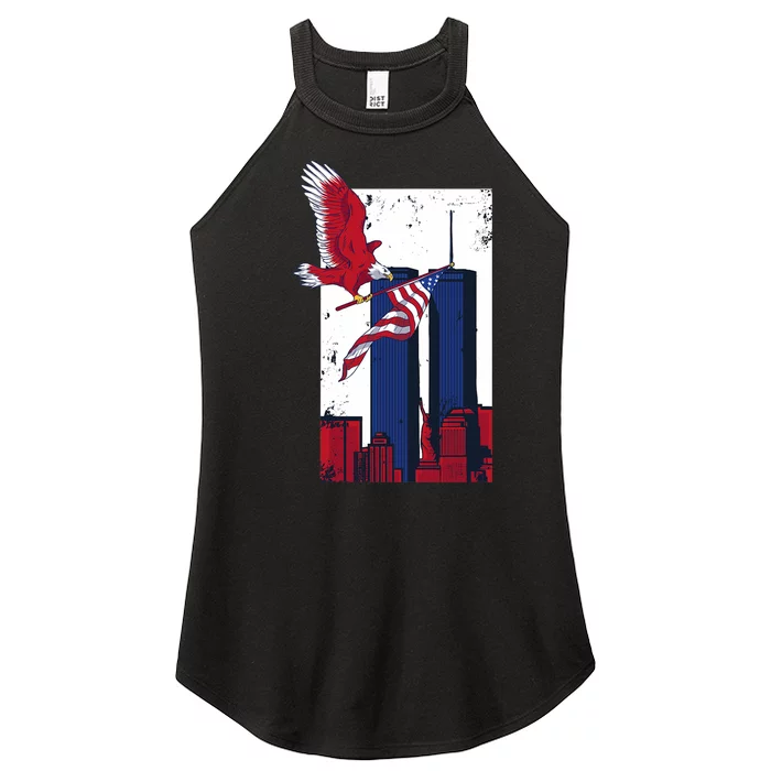 America World Trade Never Forget Women’s Perfect Tri Rocker Tank