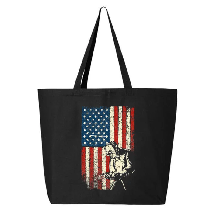 American Welder USA Flag Welding Construction Metalworking 25L Jumbo Tote