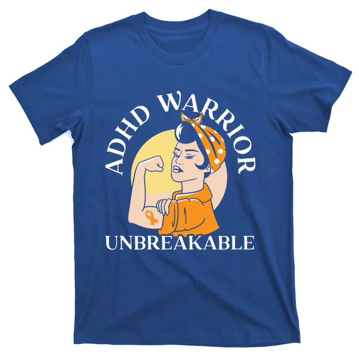 Adhd Warrior Unbreakable Embrace Neurodiversity Gift T-Shirt