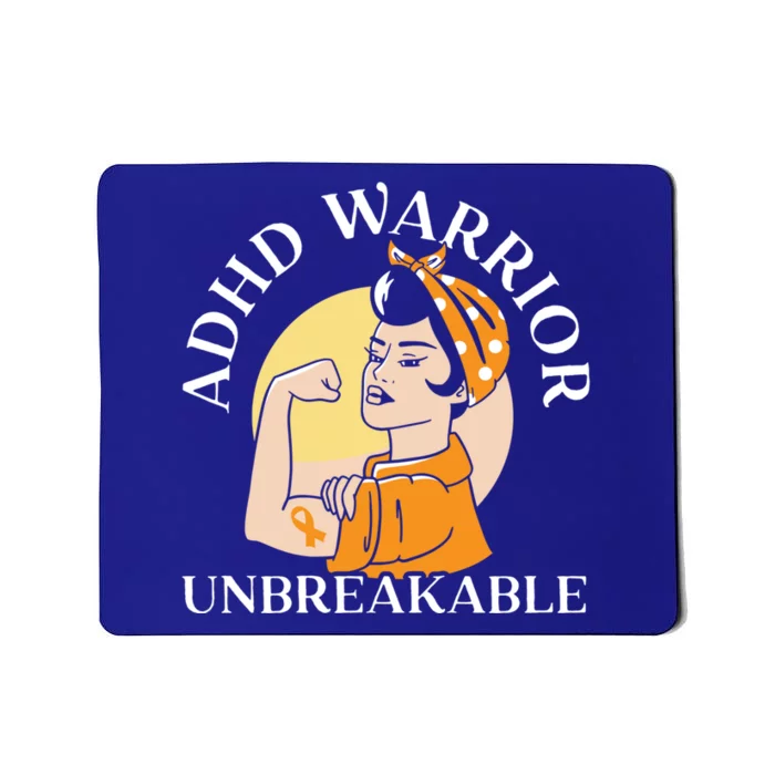 Adhd Warrior Unbreakable Embrace Neurodiversity Gift Mousepad